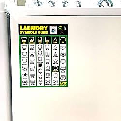 Laundry Symbols Guide Magnet - Extra Large Easy to