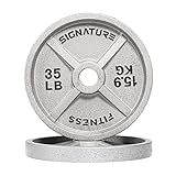 Deep Dish 2-Inch Olympic Cast Iron Weight Plates