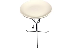 API® Heated Bird Bath | Heated BirdBath with Stand or Deck Mount | Outdoor Bird Bath for Winter and All Seasons | 150 Watt | Made in USA (Bird Bath with Metal Stand, 1, Count)