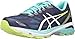 ASICS Women's Gt-1000 5 Running Shoe, Indigo Blue/White/Safety Yellow, 8.5 M US