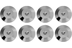Moofey 8 PCS 25 x 4mm Speaker Isolation Pads, Speaker Spikes, Spikes Pads Compatible with Most Amplifiers and Turntables