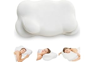 2026 New Cloud Pillow, Ergonomic Memory Foam Pillows, Adjustable Cervical Neck Support Pillow with Breathable Pillowcase for 