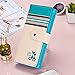 Coromose Clutch Checkbook Money Clip Change Fox Love Pattern Purse Handbag Wallet (Blue)