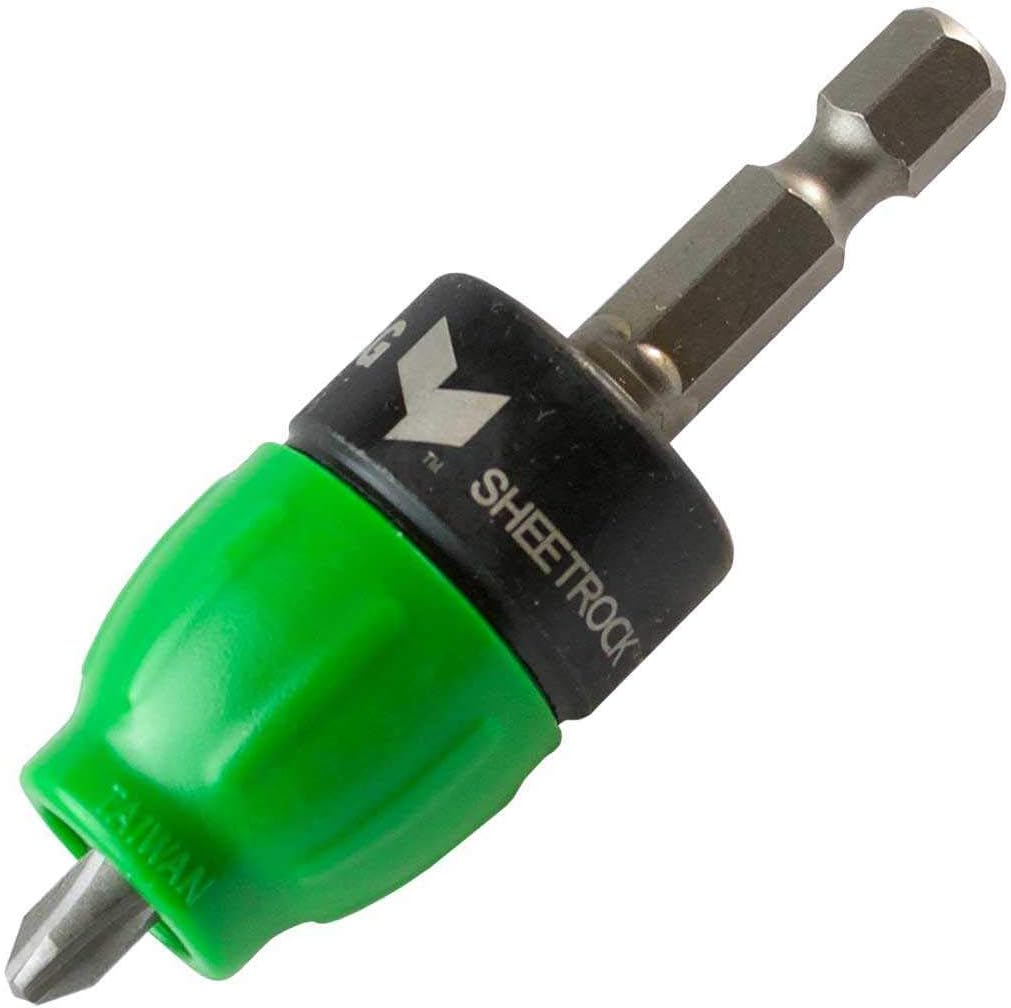 USG Sheetrock 'The Dimpler' Drywall Screw Setter Bit - Reversible with Clutch - - 