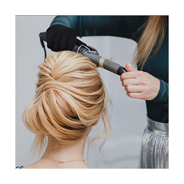 Aneco 4 Pieces Heat Resistant Gloves Hair Styling Gloves for Hair Styling Curling Iron and Curling Wand, Fit Most Hand…
