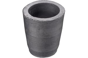 QNK 2Kg Clay Graphite Crucible for Melting Metal Copper Casting Gold Refining Silver Brass Aluminum Black Foundry Cup