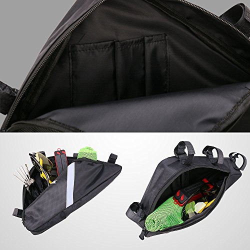 image for DRBIKE Bike Frame Storage Bag, Bicycle Triangle Strap-On Pouch for Roa