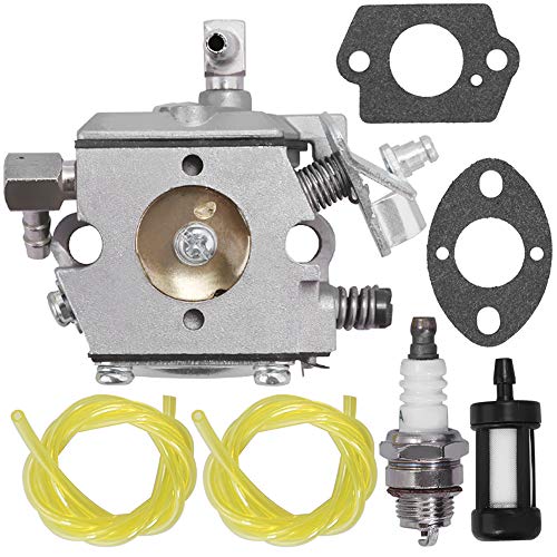 WA-2-1 Carburetor for Chainsaw Stihl 030 031 031AV Paramount PLT2145 Poulan 112 DPT112 Weed Eater LT7000 GTI17LE GTI52 SST45 w/Fuel Line Fuel Filter Gasket Spark Plug