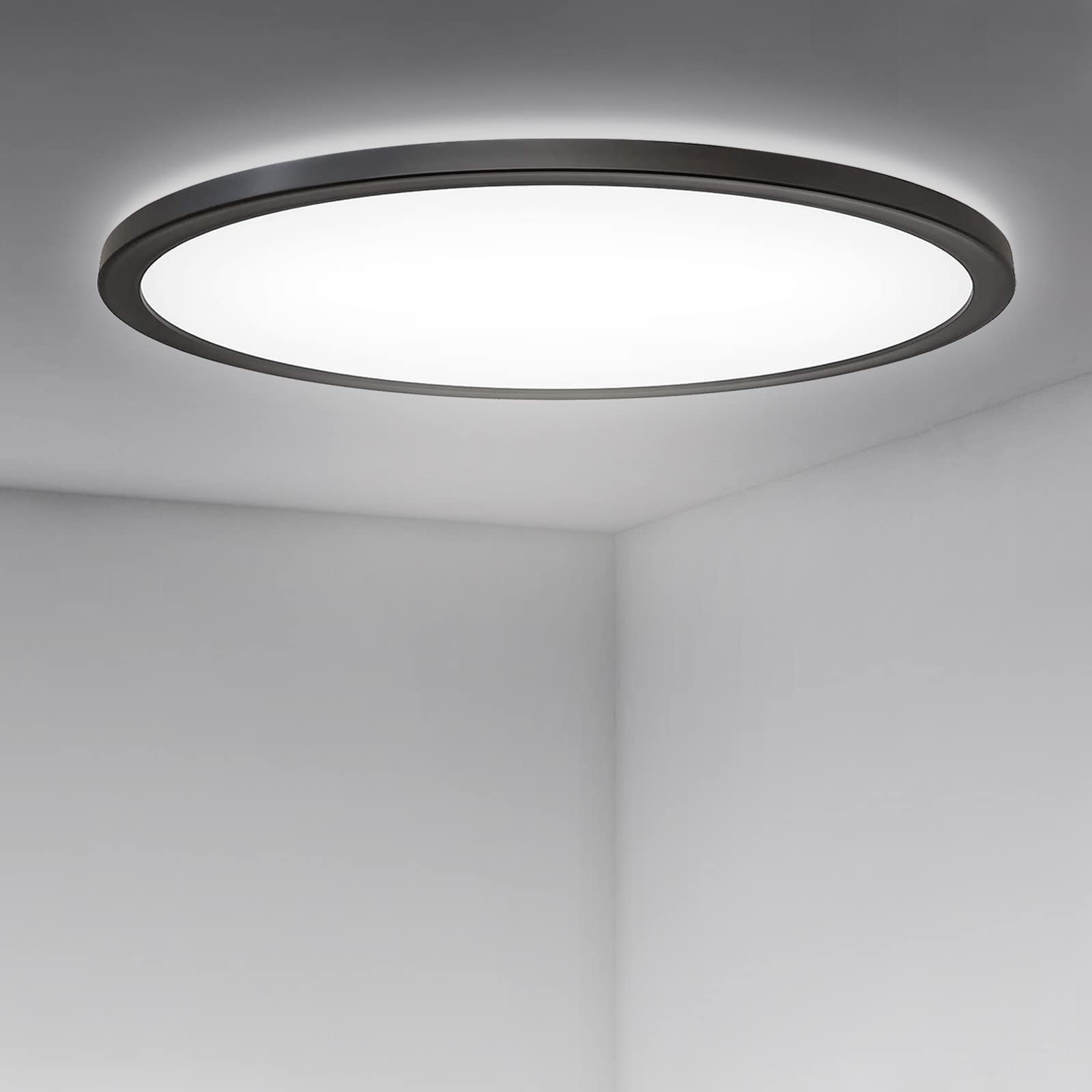 activeallbrite Round Bathroom Ceiling Light, 18W 2200lm Natural White 4000K, Fitting 144W Equivalent, Bathroom Lights Waterproof IP44, Ideal for Bedroom, Living Room, Kitchen,etc