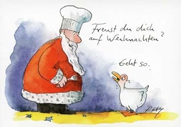 Weihnachtspostkarten Mit Lustigen Sprüchen Freust Du Dich