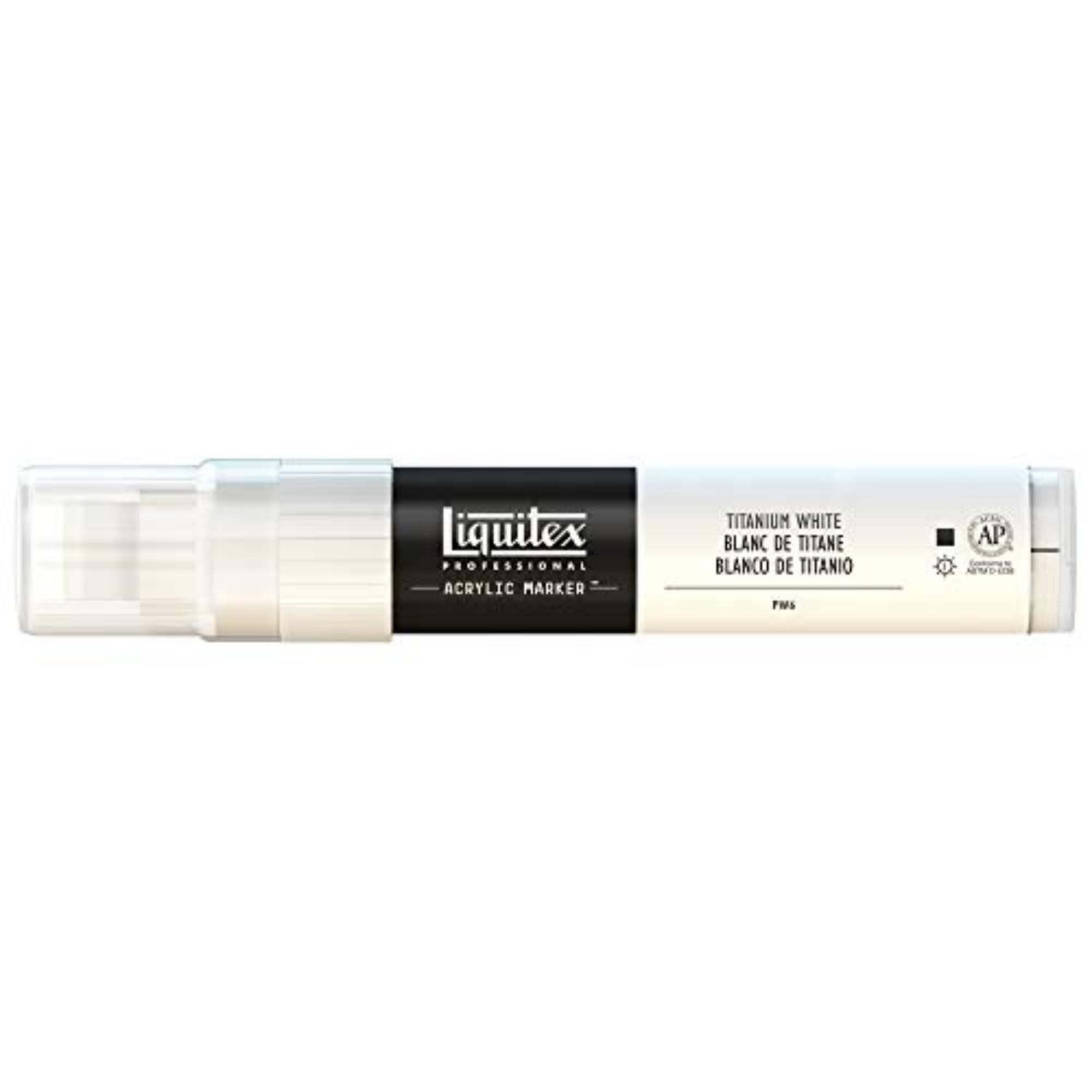 Liquitex Professional Paint Marker with 8-15 mm Wide Nib - Titanium White