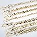 SAYHI 5 SIZE 3 COLOR PURSE SHOULDER CROSSBODY CHAIN STRAP DIY METAL REPLACEMENT HANDLE BAG HANDBAG STYLE 6 (140cm, silver)