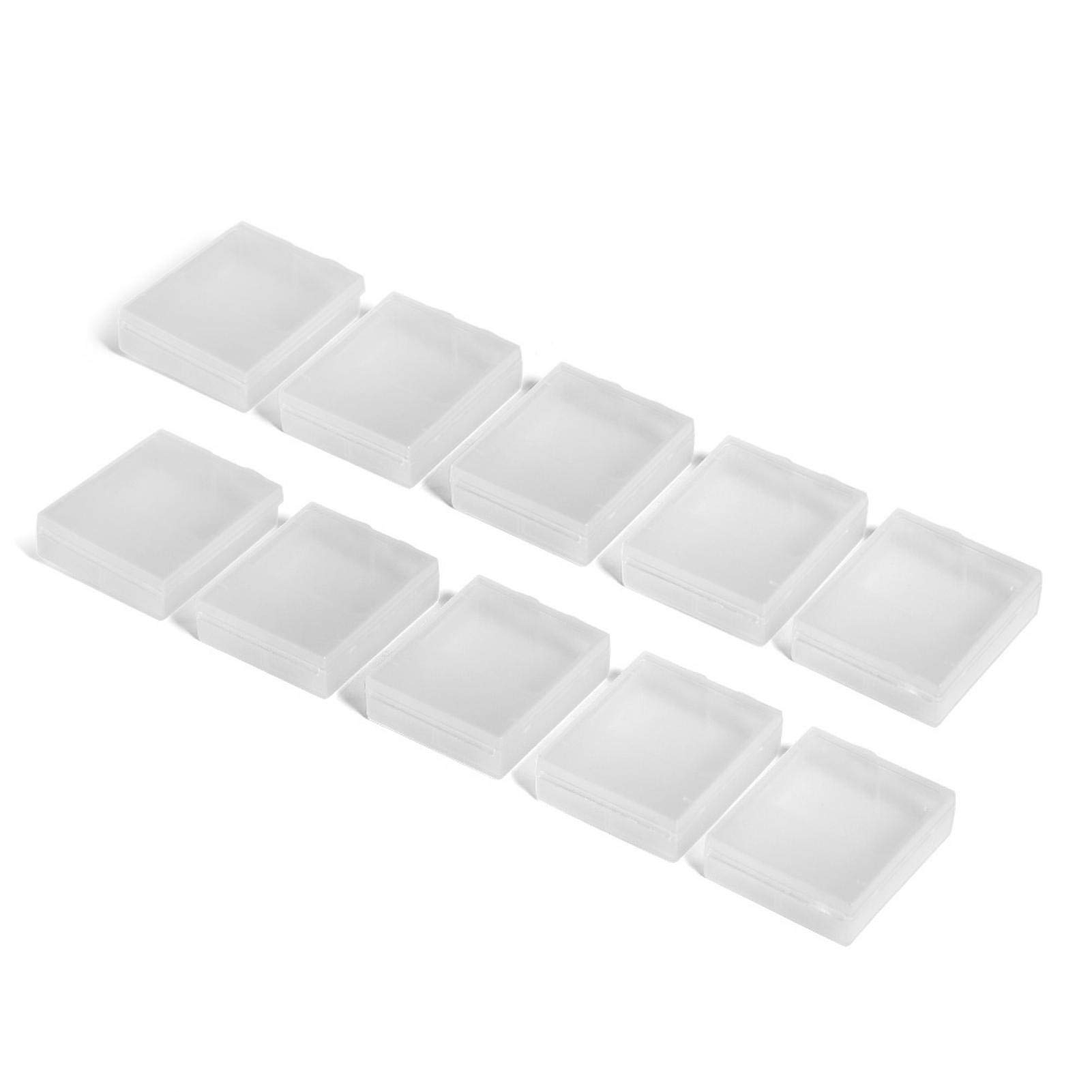 Richer-R Battery Storage Case/Box/Organizer/Holder/Container,10pcs Clear Plastic Dampproof Battery Holder Storage Box Case for Go pro 3/4/5/6