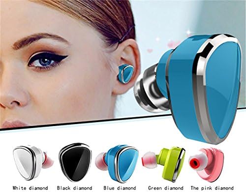 Sound Force Single Earbud Wireless Bluetooth 4.1 for Women Men. LQQK and Feel Amazing. Works On Apple Android Cell Phone - Mic for Hands Free Calling-USB Bracelet Charger Manos libres Bluetooth