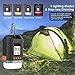 LED Camping Lantern Rechargeable 10400mAh, Camping Tent Lights with LCD Screen,Time and Temperature Display, Waterproof Emergency Lights for Hurricane,Power Outages,Hiking,Fishing