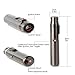 QIMEI Mini Jet Lighter Zinc Alloy Torch Lighter with Flame Lock Gas Refillable Windproof Turbo Flames Lighter for Cigar Pipe Cigarette (Gas Not Included) (Pocket Jet Lighter Black)