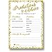 50 Gold Baby Shower Prediction and Advice Cards - Gender Neutral Boy or Girl, Baby Shower Games, Baby Shower Decorations, Baby Shower Favors