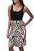 Bdcoco Women's Summer Sleeveless Print Party Swing Mini Dress