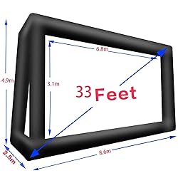 fitnessandfun 33' Huge Inflatable Movie Screen