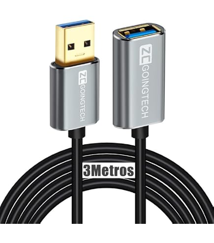 LANBERG Prolunga USB 2.0 A-M/A-F – Cavo Nero 7 Metri – CA-USBE-10CC-0007-BK
