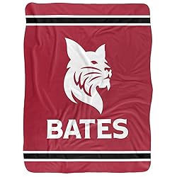 Bates College Blanket, 60"x80" Primary Logo Stripes