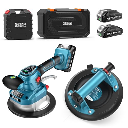 SEESII Fliesenrüttler & Saugheber Pro Set zum Heben & Verlegen von Fliesen
