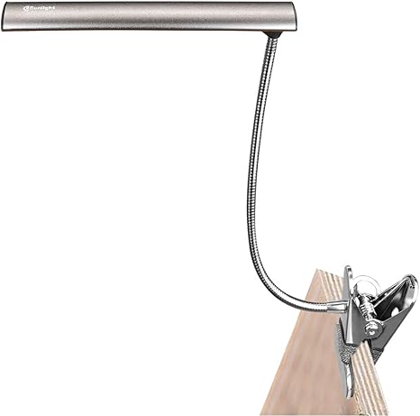 cesunlight lampara led de escritorio con clip lampara de cabecero de cama con abrazadera para lectura 3000 k 6500 k ajuste de temperatura de