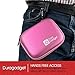 Pink Hard EVA Shell Case with Carabiner Clip & Twin Zips for the SoundMoovz Musical Bandz - by DURAGADGET