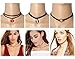 Sunflower Choker Necklaces Black Velvet Lace Adjustable Tattoo for Women Girls Teens(8 pieces)