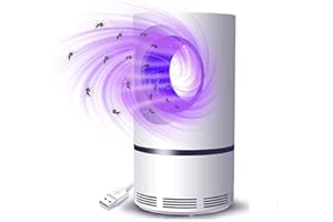 BRIRILINE Bug Zapper, Electric Mosquito & Fly Zappers/Killer - Insect Attractant Trap Powerful Bug Zapper Light, Hangable Mosquito Lamp for Home, Indoor, Outdoor, Patio (White)