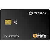 Cryptnox FIDO2 Security Key with MIFARE DESFire NFC Smart Card for 2FA MFA | One Swiss-engineered NFC card combining FIDO2 v2.1 login security with MIFARE DESFire EV2 building access