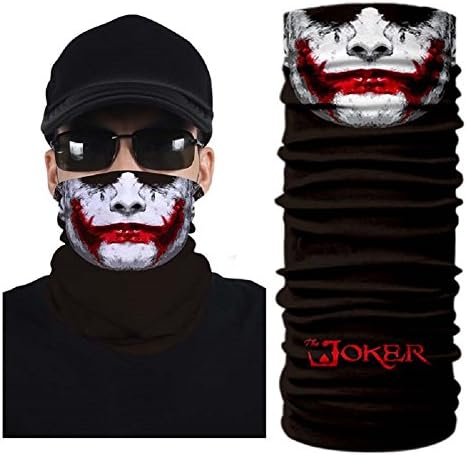 Skull Face Mask Neck Warmers - Face Shield Protective Balaclava - Sun, Wind, Dust Protective Neck Gaiter