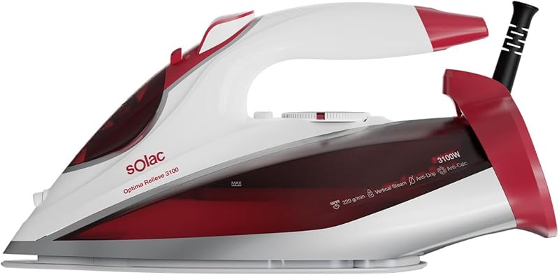 Optima Relief 3100 Steam Iron 3100W, Sopro 220 g/min, Cerâmica