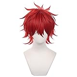 XiongXiongLe Amagi Rinne Short Red Cosplay Wig Men