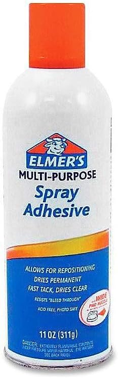 Elmerft.s Products Inc EPIE451 Spray Adhesive- Multipurpose- Acid-free- 11 oz.- Clear