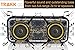 TRAKK GO 20W Indoor/Outdoor IP67 Waterproof Dustproof Shockproof Portable Wireless Bluetooth Speaker MaxBass Technology 4400mAh Battery Pack for USB Devices Use in Shower, Beach, Office, Home- Black