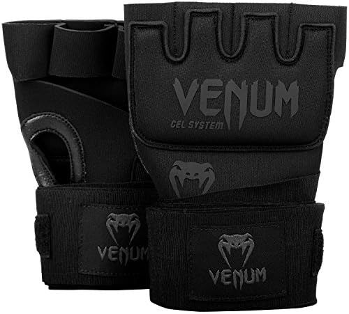 Venum Kontact Gel Wrap Adult Hand Wraps Gloves Black Protection Boxing Kick MMA Sold by MinotaurFightStore