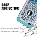 iPod 4 Case, iPod Touch 4 Case, MagicSky [Shock Absorption] Studded Rhinestone Bling Hybrid Dual Layer Armor Defender Protective Case Cover For iPod Touch 4th Generation - Flower2