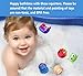 Baby Bath Toys with Fast-Dry Mesh Organizer And Two Super Suction Hook, Bathtub Squirting Toys Set (9-Pack) by Fayoo