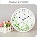 HENSE Fashion Concise Design Bedroom/living Room Round 10-inch Ultra Mute Quartz Movement Plastic Frame Wall Clock HW40 (White # Plastic Frame)