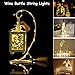 Wine Bottle Lights with Cork,CUUCOR 7.2ft 20 LED Battery Operated Fairy String Lights for DIY,Christmas,Party(Warm White,6 Pack)