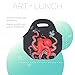 Artovida Artists Collective Insulated Neoprene Lunch Bag - Washable Soft Lunch Tote for Work and Picnic - Design by Caia Koopman (USA) Octopus Intertwined - Classic