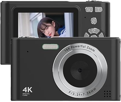 Andoer 4K Digital Camera Camcorder 48MP 2.4in Screen 16X Zoom Anti Shake