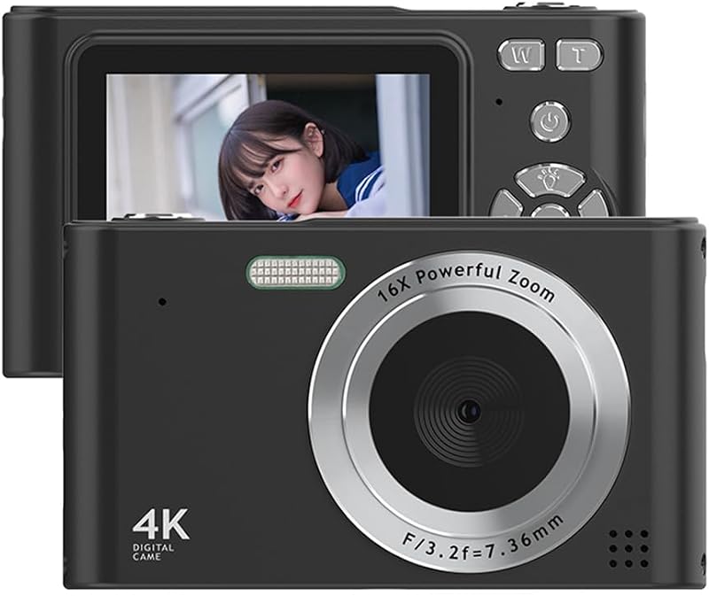 Andoer 4K Digital Camera Camcorder 48MP 2.4in Screen 16X Zoom Anti Shake