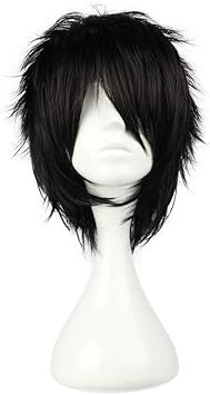 Black spiky wig Clearance