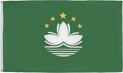 AZ FLAG Macau Flag 3x5 Ft 100D Polyester with 2 Brass Eyelets Fade Resistant