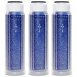 Aquatic Life Reverse Osmosis Deionization (RODI) 10" Color Indicating Mixed Bed DI Resin Cartridge 3-Pack. Filled with Resintech MBD-30-NG Nuclear Grade Mixed Bed Resin