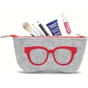 Creative Felt Eyeglass Case Fashionable Small Pouch Portable Makeup Bag