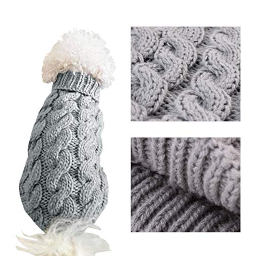 Aviat Pet Clothes Shirt,Dog Puppy Cat Autumn Winter Sweater Knitting Jacket Coat,Warm&Soft&Stylish Costume Craft Apparel Supply for Small Medium All Female or Male Dogs Pig Outdoor Indoor