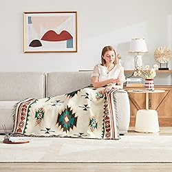 Touchat Native American Blanket Boho Throw Blanket